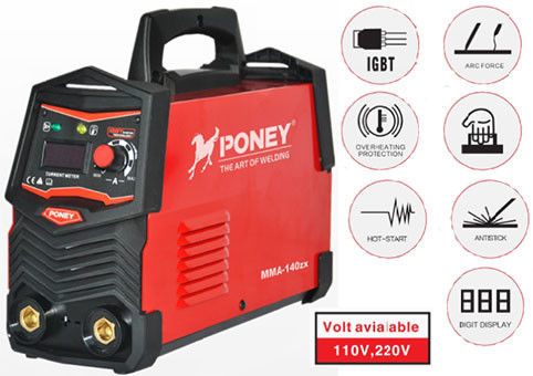 120 / 140amp Khởi động nóng Hồ quang Bán IGBT MMA Biến tần ARC Máy hàn 110 / 220v Chống dính